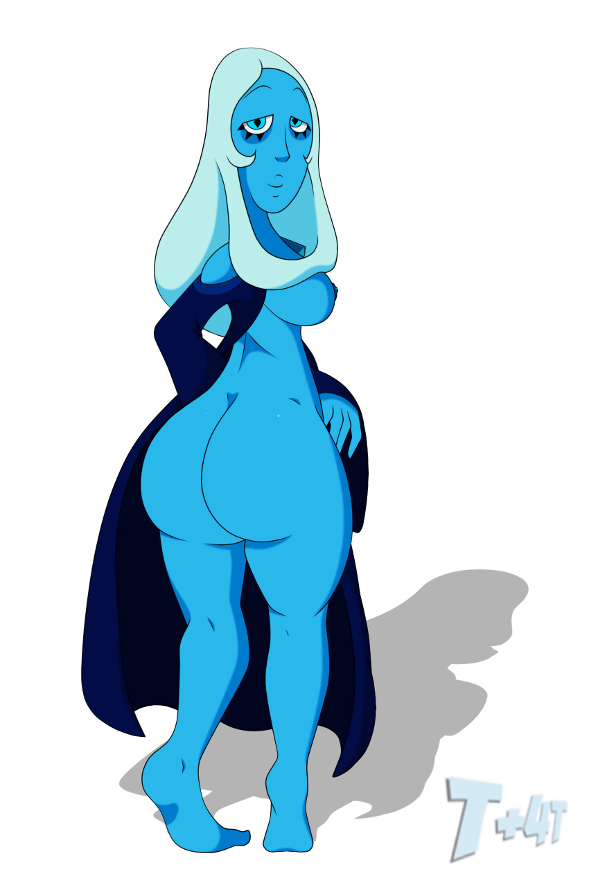 big_ass blue_diamond_(steven_universe) blue_skin bottomless cartoon_network diamond_authority female gem_(species) lewdacris steven_universe t+4t transparent_background