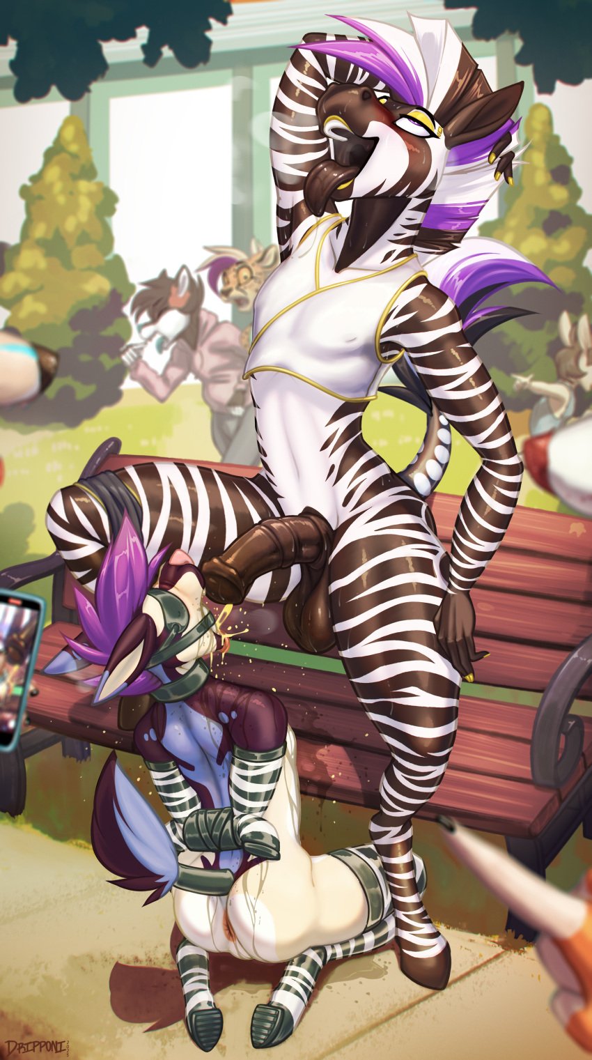 2025 absurd_res ahe_gao alhazred_(ralek) anthro anus armbinder balls bench big_dom_small_sub binder_(restraint) bodily_fluids bondage bondage_gear boots bound breath bulge canid canine canis chastity_device cheetah clothing collar darkened_genitalia dominant drip_(dripponi) dripponi drooling duo embarrassed equid equine exhibitionism eyeliner felid feline femboy flaccid floppy_ears footwear fur gag gagged gay gay_male genital_fluids genitals gold_eyeshadow gold_lipstick hands_behind_back hi_res hoof_boots humiliation jackal lagomorph larger_male leash leashed_collar leggings legwear leporid looking_pleasured makeup male male/male mammal nude open_mouth park park_bench peeing penis petplay ponyplay public public_humiliation rabbit relieved restraints ring_gag roleplay saliva sensory_deprivation shirt shoes size_difference skinny smaller_male striped_body stripes submissive submissive_male tail tail_wraps tongue tongue_out topwear tuft urine watersports wolf wraps yaoi zebra