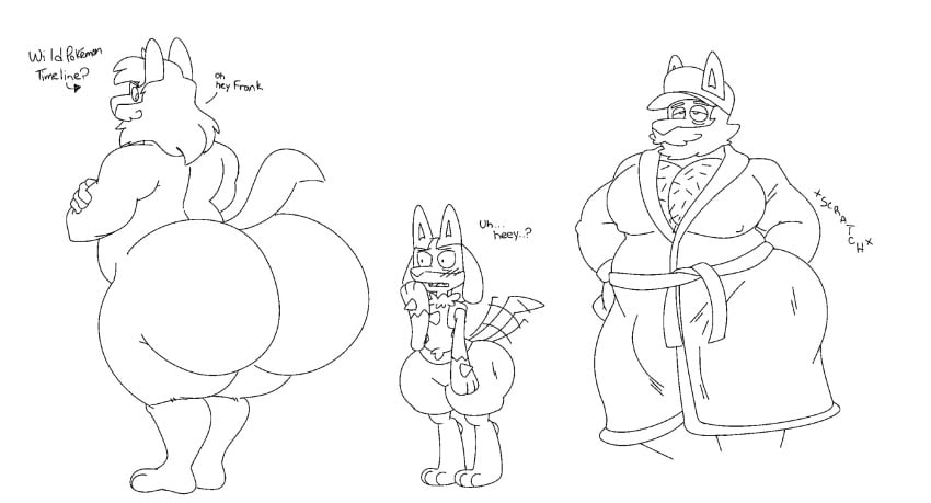 2boys big_ass bubble_butt furry gay huge_ass lucario pokemon pokemon_(species) tagme tanookers thick_thighs wide_hips yaoi