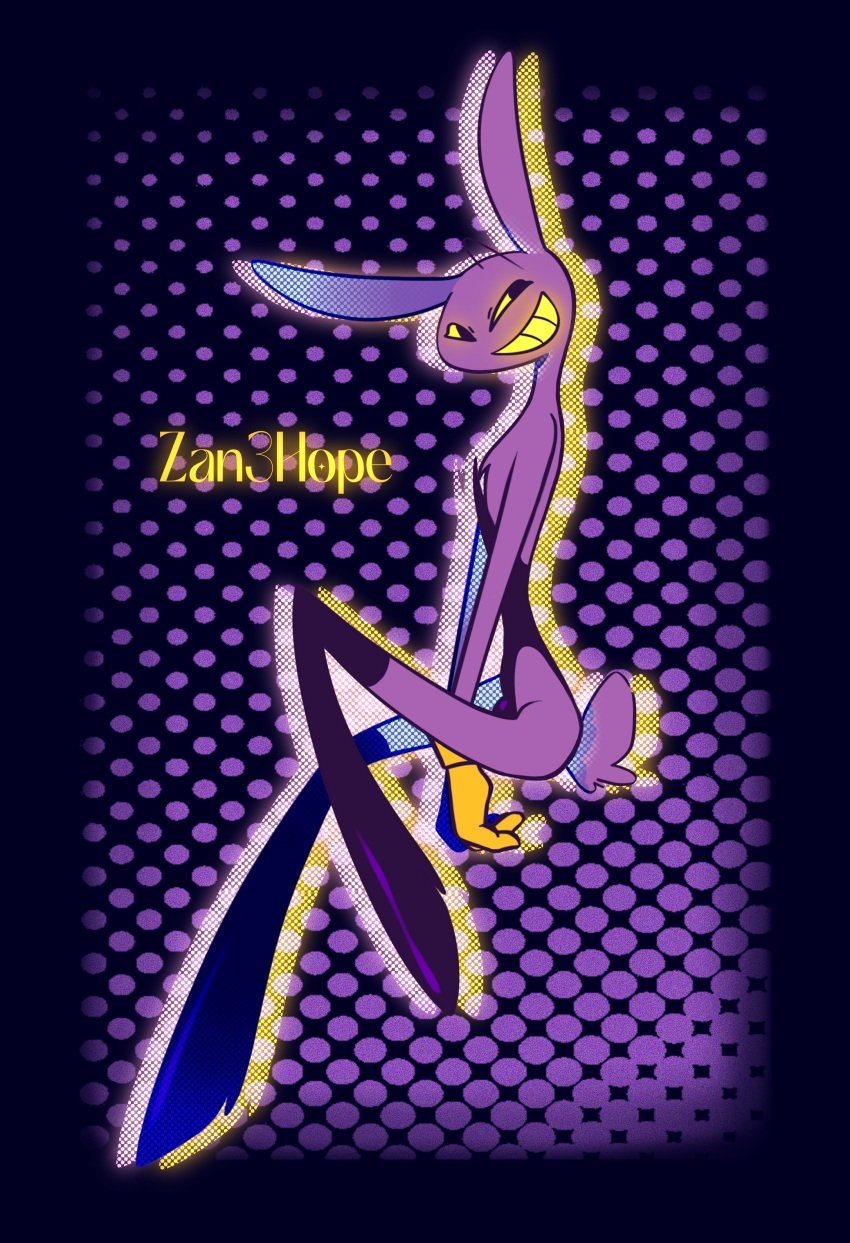 anthro artist bunny bunnysuit copyright fanart jax_(the_amazing_digital_circus) zan3hope