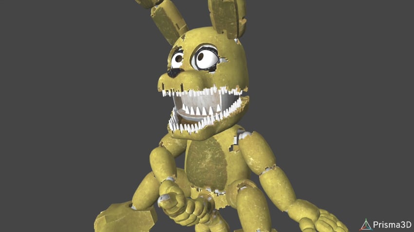 3d animatronic crossed_eyes five_nights_at_freddy's five_nights_at_freddy's_4 jacking_off jerkingoff plushtrap plushtrap_(fnaf) prisma3d