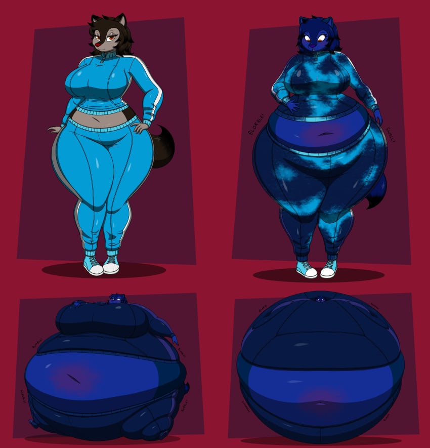 big_breasts blueberry_inflation breasts female furry huge_breasts inflation lj_caffie tagme thick_thighs wide_hips