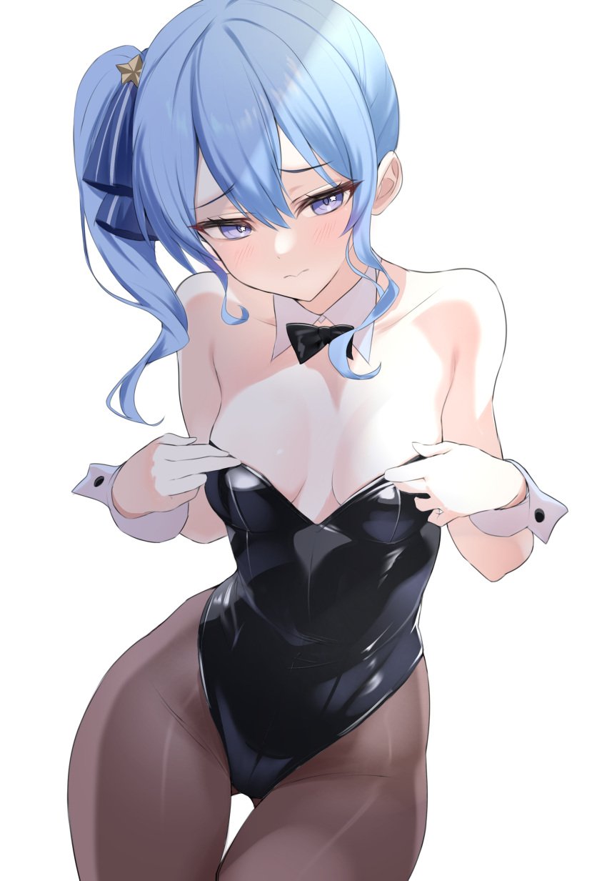 1girls bare_shoulders blue_hair blush blush_lines blushing_female bunny_girl bunnysuit cobalt_hair curves dress_lift embarrassed embarrassed_female fawny fingers hands hips holding_dress hololive hololive_japan hoshimachi_suisei hourglass_figure imminent_sex lingerie lingerie_only petite petite_body petite_breasts petite_female petite_girl png purple_eyes sexy_pose slim slim_body slim_female slim_figure slim_girl slim_torso slim_waist small_breasts small_female thick_thighs thigh_gap thighs tied_hair violet_hair wide_hips