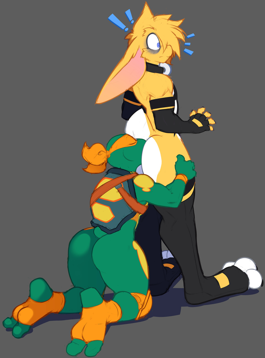 0r0 0r0ch1 anal anthro ass duo lagomorph male mammal michelangelo michelangelo_(tmnt) oral rabbit reptile rimming rise_of_the_teenage_mutant_ninja_turtles scalie sex teenage_mutant_ninja_turtles tmnt turtle yaoi