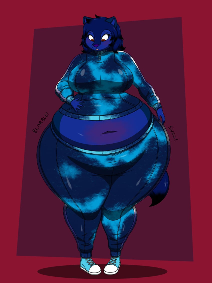 big_breasts blueberry_inflation breasts female furry huge_breasts inflation lj_caffie tagme thick_thighs wide_hips