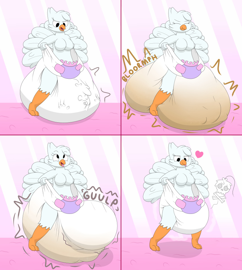 avian bird diaper diaper_critter diaper_entrapment diaper_fetish diaper_filler digestion_diaper furry furry_only nyxiette_nyxstar snow_star_(nyxiette_nyxstar) tagme_(artist)