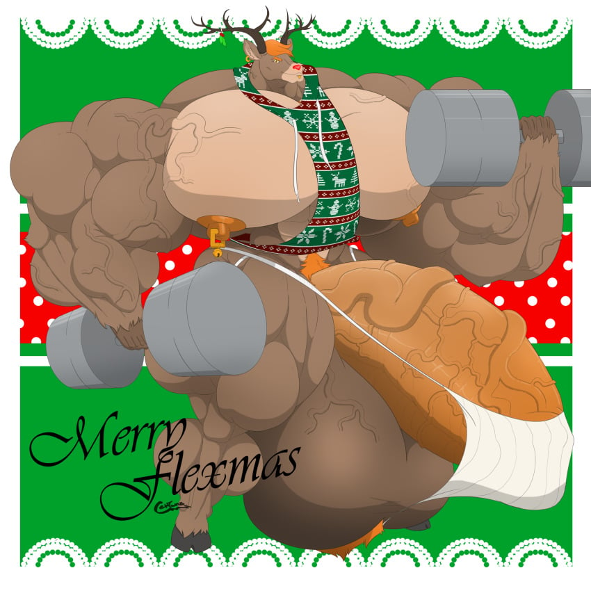 abs antlers biceps big_muscles big_penis centaurus christmas deer extreme_muscles huge_cock huge_muscles hyper_muscles large_muscles large_penis male massive_muscles muscles muscular muscular_arms muscular_legs muscular_thighs nipples non-human pecs penis reindeer ripped_clothing rudolph rudolph_the_red-nosed_reindeer weights