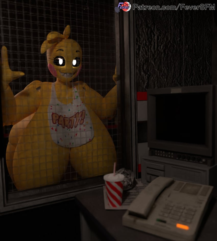 1girls 3d 3d_(artwork) animatronic ass big_breasts butt female female_only feversfm five_nights_at_freddy's five_nights_at_freddy's_2 huge_breasts large_breasts looking_at_viewer solo solo_female solo_focus thick_thighs thighs toy_chica_(fnaf) toy_chica_(lewd_hareboy) white_eyes wide_hips yellow_body yellow_skin