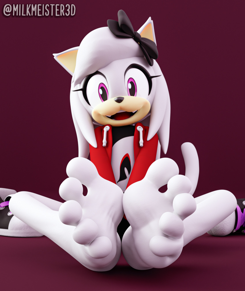 3d_(artwork) 5_toes absurd_res anthro barefoot digital_media_(artwork) feet female foot_focus hi_res humanoid_feet looking_at_viewer low-angle_view milkmeister3d plantigrade sega soles solo sonic_(series) sonic_the_hedgehog_(series) toes