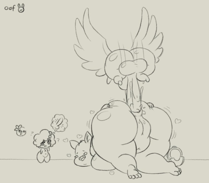 anal angel anthro bandage_girl bat chubby fat_bat female flying heart heart_eyes huge_ass huge_cock interspecies larger_female looking_back magdalene_(the_binding_of_isaac) male monochrome nsfwoaf presenting_hindquarters puffy_pussy sketch smaller_male the_binding_of_isaac thinking tongue_out video_games watermark wings