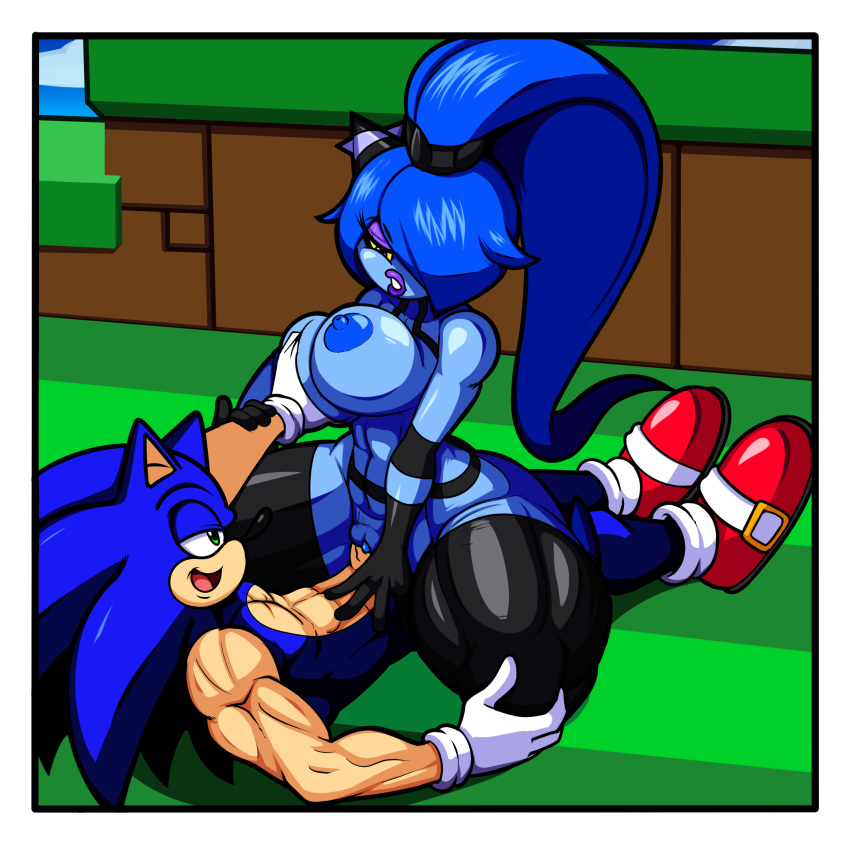 anthro big_breasts big_lips big_penis breast_grab breasts clothing duo female gloves hand_on_breast hedgehog hi_res huge_breasts huge_cock huge_thighs lips male mammal mostly_nude nipples penetration penis sex sonic_(series) sonic_lost_world sonic_the_hedgehog straight superbunnygt vaginal_penetration video_games xaveknyne zeti zixi_the_zeti