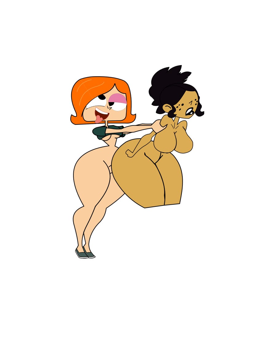 ahegao black_hair breasts cartoon_network crossover debbie_turnbull debs_turnbull futa_on_female futanari intersex itssparkdragonworld lipstick robotboy