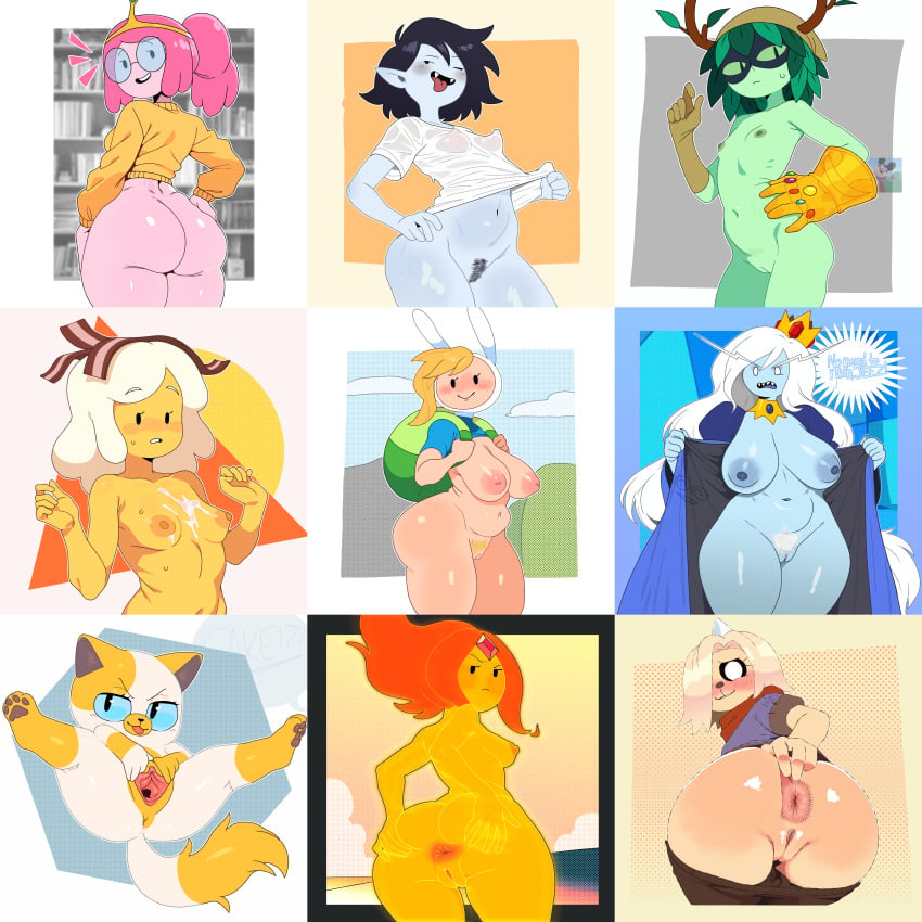 1:1 2d 2d_(artwork) 2d_artwork adventure_time adventure_time:_fionna_&_cake anthro antlers anus areolae ass backpack bacon belly big_ass black_eyes blonde_female blonde_hair blue_body blue_eyes blue_nipples blue_skin blush bodily_fluids boobs_out border bottomless bottomless_female breakfast_princess breasts bronwyn bronwyn_(adventure_time) bubble_butt cake_the_cat canid canine canis cartoon_network clothed clothing crown cum cum_on_breasts cum_on_chest dialogue digital_media_(artwork) domestic_cat domestic_dog donut_anus eyebrows_visible_through_hair fangs felid feline felis female female_only female_pubic_hair fionna_and_cake fionna_and_cake_(franchise) fionna_campbell fionna_the_human_girl fur genitals glasses gloved_hands green-skinned_female green_body green_eyes green_skin grey_body hair hand_on_ass hat hi_res horn huntress_wizard hybrid ice_queen_(adventure_time) infinity_gauntlet infinity_stone inverted_nipples kerotheklutz large_breasts leaf_hair light-skinned_female light_skin looking_at_viewer looking_back looking_back_at_viewer mammal marceline marceline_abadeer marceline_the_vampire_queen mask medium_hair mob_face montgomery_glands mostly_nude multicolored_body multicolored_fur navel nipples nude open_clothes open_mouth outside_border pawpads paws perky_breasts petite pink_body pink_hair pink_skin ponytail presenting presenting_breasts princess princess_bubblegum pubes pubic_hair pudgy_belly puffy_anus pussy rainicorn ribs scarf see-through_clothing sharp_teeth shiny_skin shirt shirt_lift simple_background slightly_chubby slightly_chubby_female small_breasts smile smooth_skin solo spread_vulva spreading standing stomach sweatdrop tail text thick_thighs undressing vagina vampire vampire_girl very_long_hair vulva watermark wet_clothes wet_shirt white_body white_border white_eyebrows white_hair wide_hips winking_at_viewer yellow_body yellow_clothing
