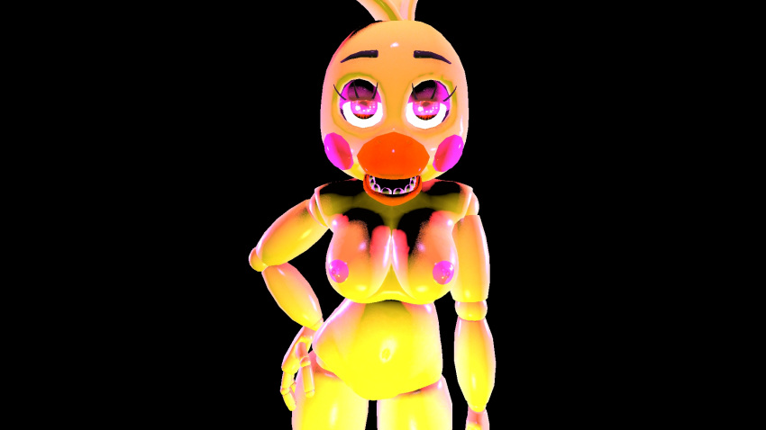 1girls 3d animatronic avian breasts female female_only five_nights_at_freddy's five_nights_at_freddy's_2 machine nipples nude robot solo video_games yaboiscout