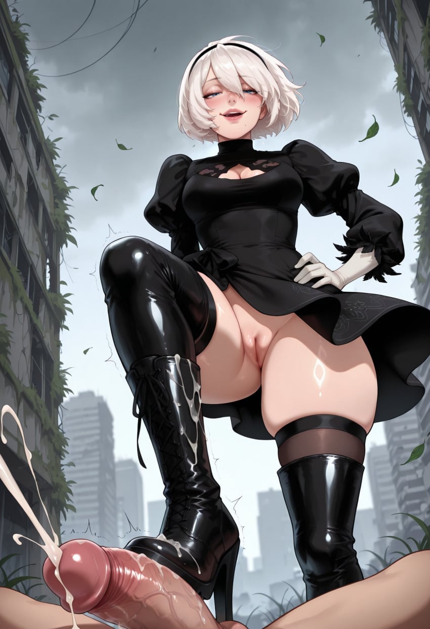 Yorha 2b (Nier: Automata) Rule 34 Image