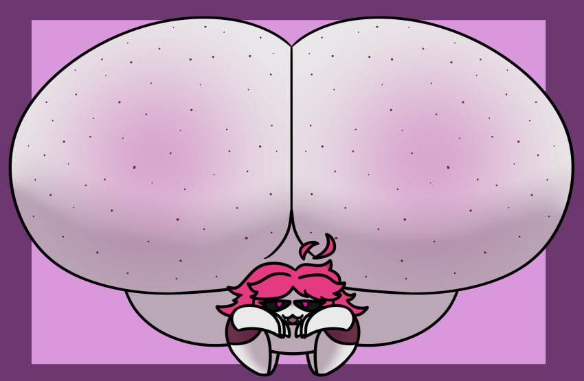 baws_(artist) big_ass big_butt boy femboy huge_ass huge_butt hyper_ass hyper_butt jenny_(bawsnsfw) male male_only mannequin naked naked_male pink_eyes pink_hair