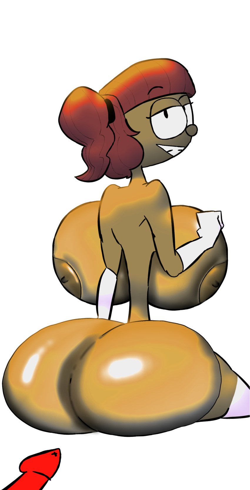 ass big_breasts bob_the_tomato breasts bubble_butt cock gloves hair hairband horny naked onion penis princess princess_aviana rags_and_bitches royalty smiling_at_viewer smirking socks thick_thighs veggietales