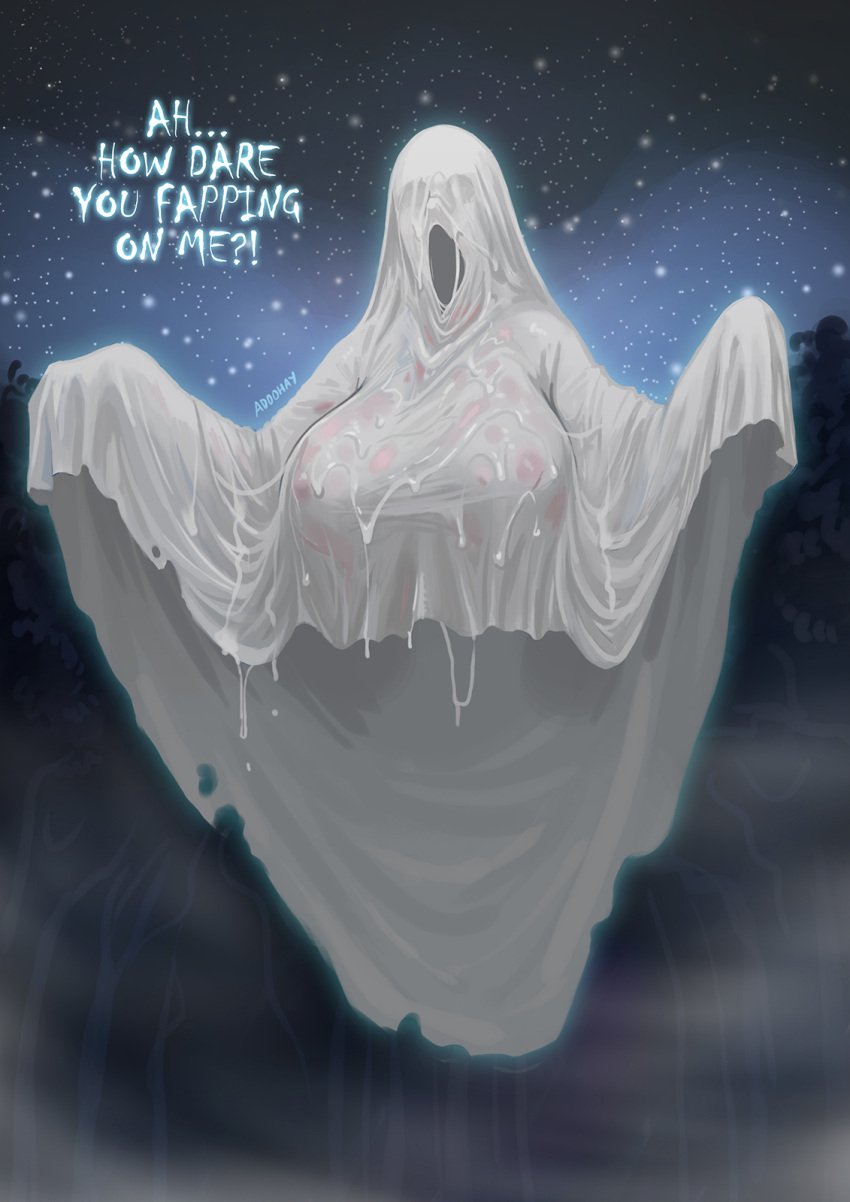 adoohay big_breasts covered_in_cum ghost invisible night