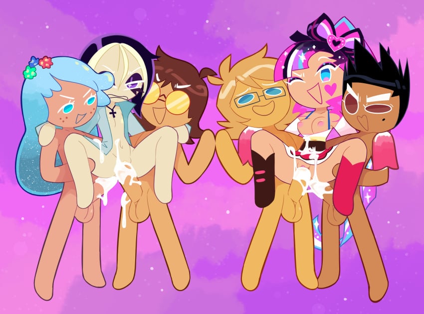 black_lemonade_cookie cookie_run miscon mmf_threesome oc shining_glitter_cookie