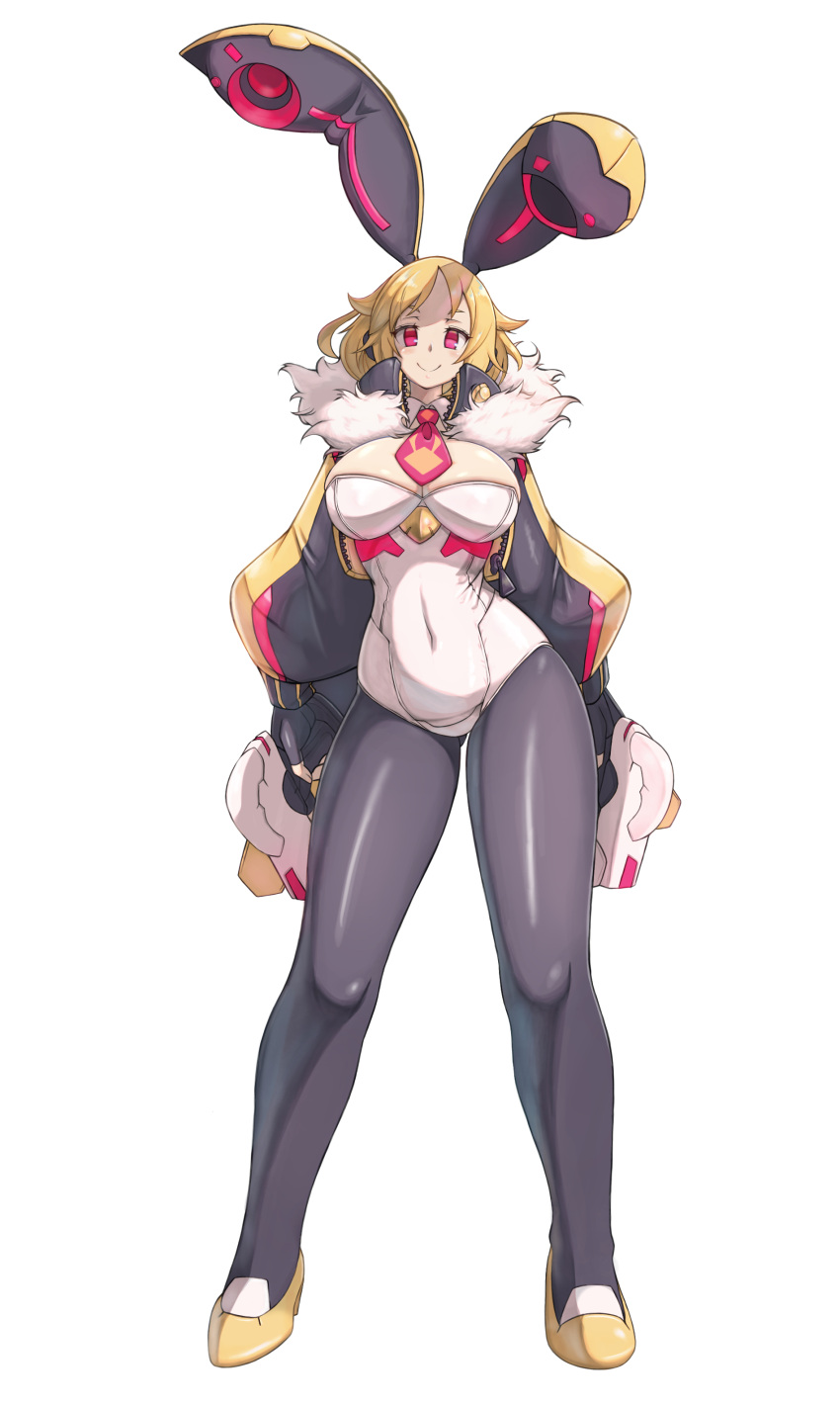 alternate_version_available breasts bunny_ears bunny_girl bunnysuit disgaea disgaea_5 disgaea_rpg future_usalia large_breasts sanryuu_(rjjk5222) thick_thighs thighs tights usalia_(disgaea)