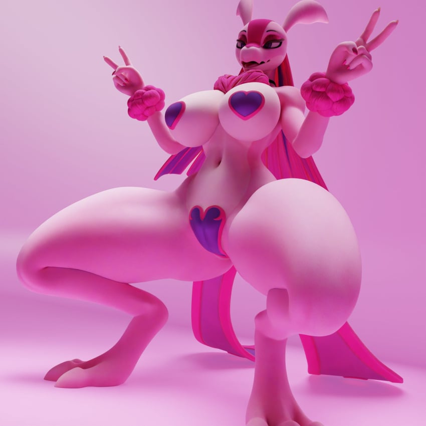 1girls 3d 3d_(artwork) anthro anus_peek ass big_ass big_breasts big_thighs bikini breasts echoedragon female female_focus female_only fur furry huge_ass huge_breasts huge_thighs lovander lovander_(mayosplash) pal_(species) palworld pink_body pink_hair pink_skin purple_eyes tactical_gear tagme thick_hips thick_thighs thighs