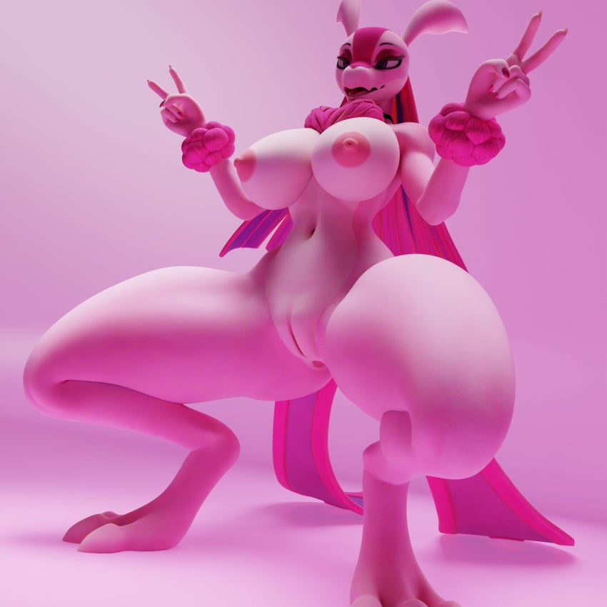 1girls 3d anthro ass big_ass big_breasts big_thighs breasts buttplug echoedragon female female_focus female_only fur furry huge_ass huge_breasts huge_thighs lovander lovander_(mayosplash) non-human_areolae pal_(species) palworld pink_body pink_hair pink_skin purple_eyes tagme thick_hips thick_thighs thighs