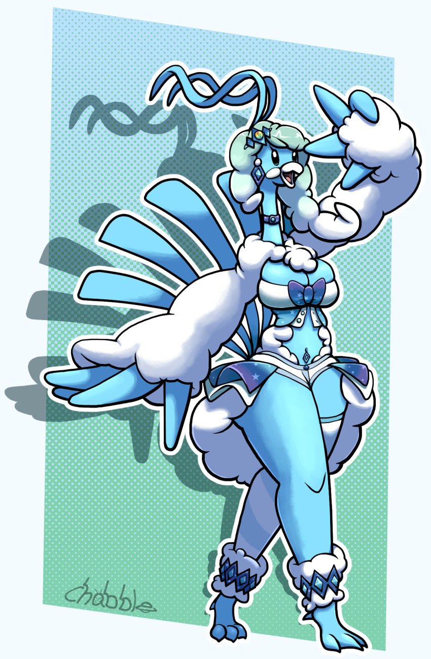 altaria bird bird_feet bird_girl bird_humanoid chabble fusion lisia_(pokemon) pokemon pokemon_(species) pokemon_oras post_transformation transformation