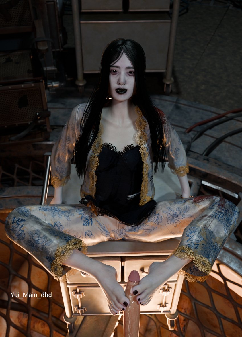 3d cock dbd dead_by_daylight feet foot_fetish footjob onryo ringu sadako_yamamura the_ring yui_main_dbd