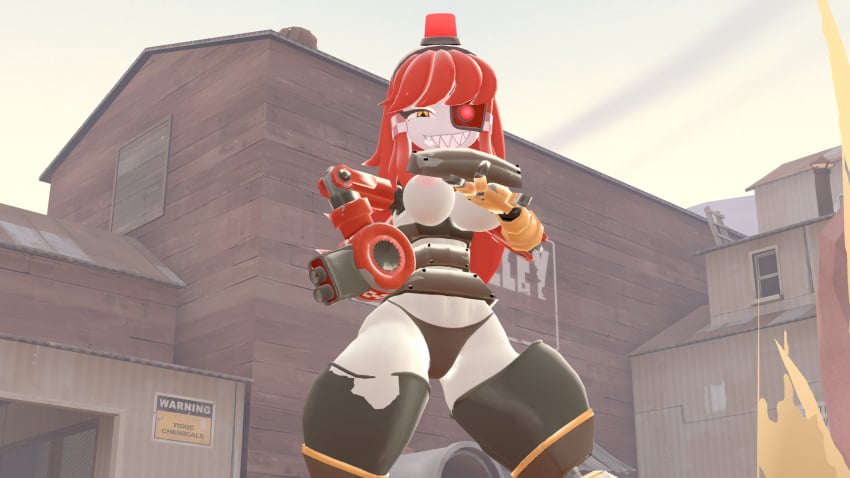 3d breasts mimi_sentry panties revealing tf2