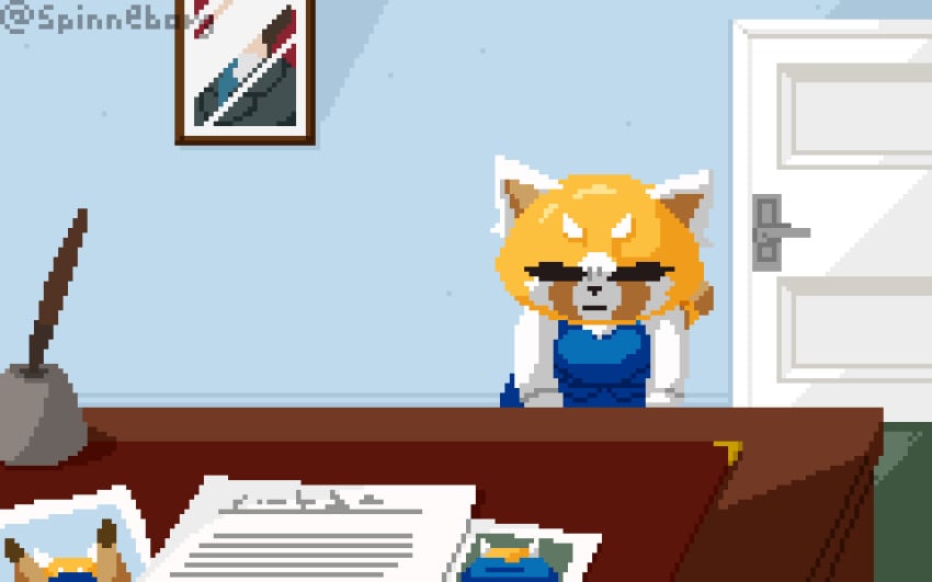 1boy 1girls 2d 2d_animation aggressive_retsuko aggretsuko angry animated annoyed anthro ass balls big_ass bubble_butt dialogue fat_ass female huge_ass human indoors instant_loss instant_loss_2koma jiggle jiggling_ass large_ass male office office_lady office_sex penis pixel_animation pixel_art pussy pussy_juice retsuko sanrio sex shortstack spinneborg teaser text thick_ass thick_thighs vaginal_penetration wide_hips