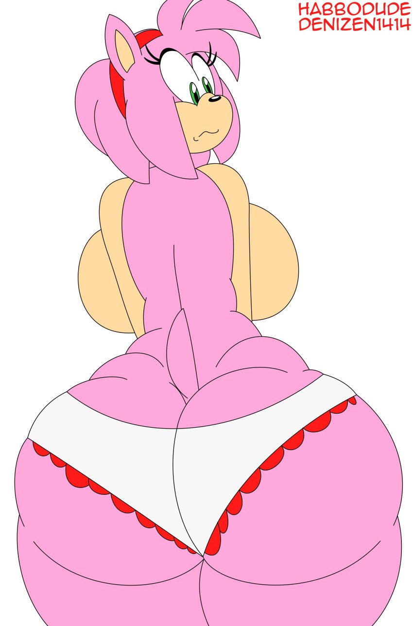 1female 1girls amy_rose anthro ass big_ass denizen1414 female female_only furry round_ass solo solo_female sonic_(series) tagme thick thick_ass