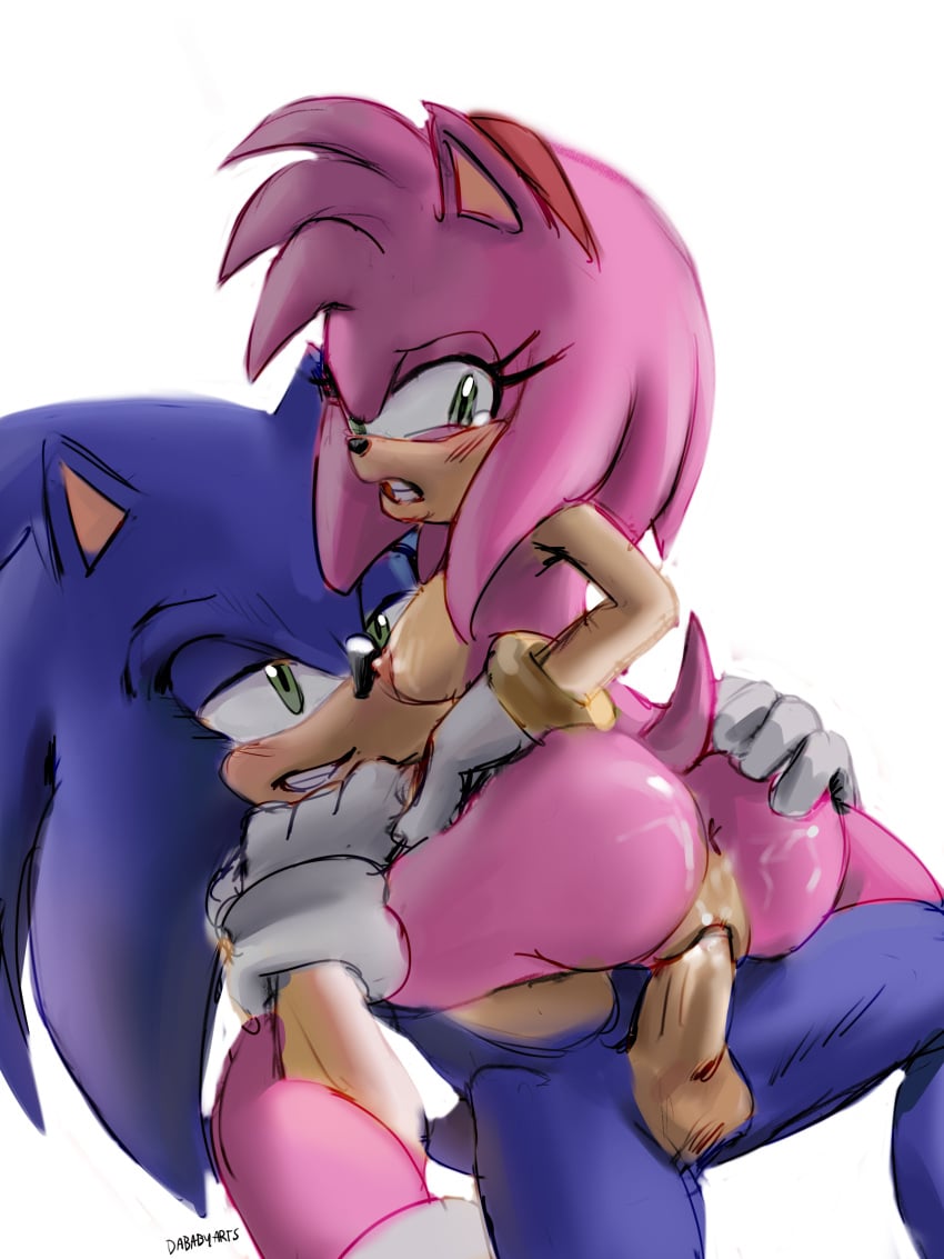 amy_rose amy_rose_(boom) big_breasts big_penis breasts breasts_out completely_nude cum_in_pussy dababyarts eyelashes gloves grabbing_breasts green_eyes looking_at_viewer looking_back orgasm penis pink_fur pink_nose riding riding_cock sonic_(series) sonic_boom sonic_riders sonic_the_hedgehog sonic_the_hedgehog_(comics) sonic_the_hedgehog_(idw) sonic_the_hedgehog_(series) vaginal vaginal_penetration