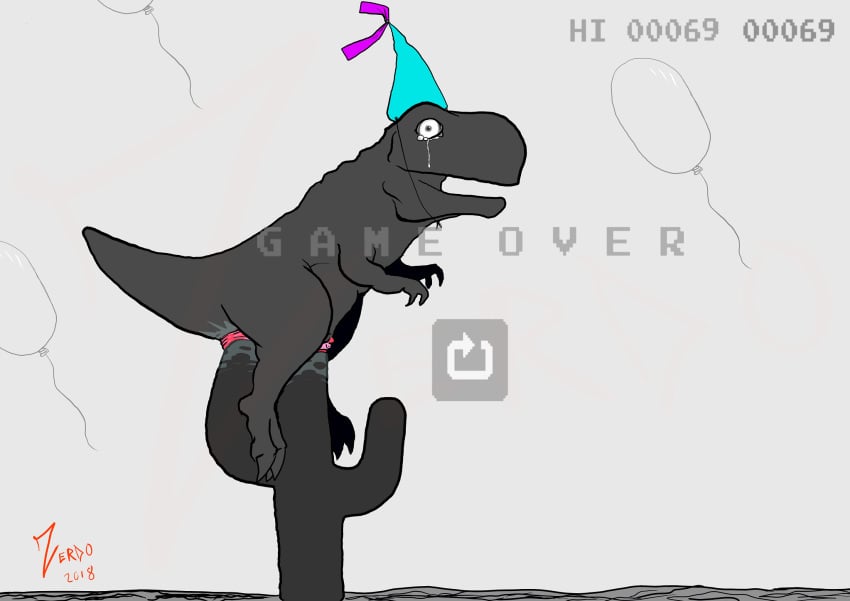 anal_sex cactus dino_internet dinosaur dinosaur_(google_chrome) dinosaurio double_dildo double_penetration female fluids google google_chrome google_doodle happy_birthday hat_only internet lonely_t-rex masochism mouth_open no_internet only_female pain pussy pussy_juice scalie t-rex tears tiranosaurio tyrannosaurus_rex vaginal_penetration z-erdo