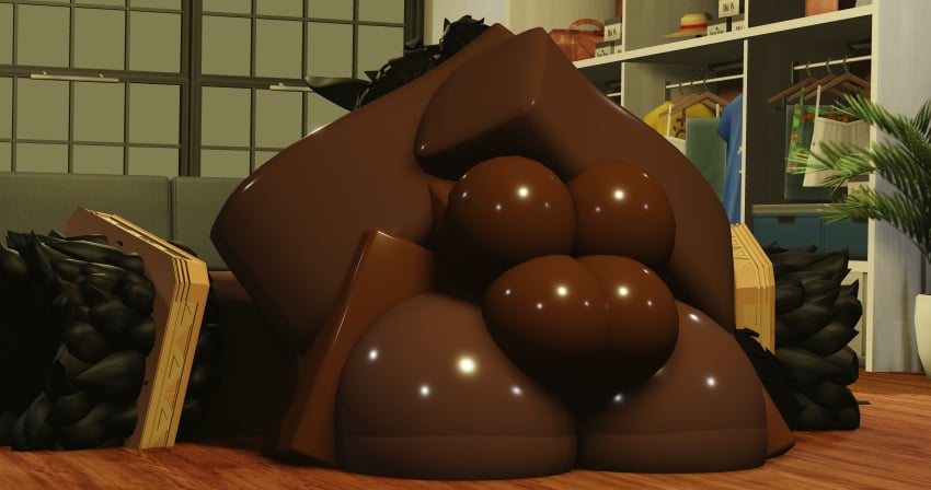 3d anal cat_ears catgirl dark-skinned_male dark_skin futanari futanari_penetrated male_on_futa male_penetrating mating_press moaning oiled oiled_ass oiled_body oiled_skin rabbit_boy rabbit_ears rabbit_suavehun roblox robloxian size_difference smooth_balls