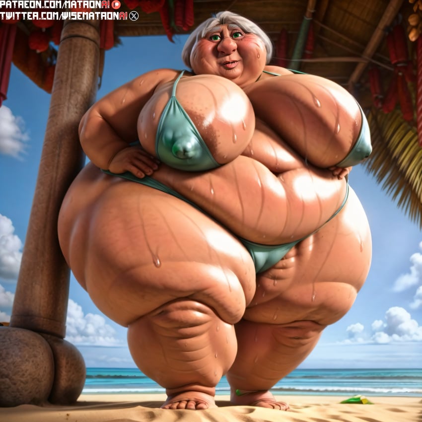 1girls 4k ai_generated ass bbw beach belly belly_button big_breasts breasts breasts cellulite chubby chubby_female donka_pudowski elderly_female fat female female female_only gilf granny hair highres huge_ass huge_belly huge_breasts human massive_breasts massive_thighs matronai_(artist) mature mature_female mature_woman morbidly_obese morbidly_obese_female nipple_bulge nipples old older_female patreon patreon_username pinup plump pose rons_gone_wrong solo solo_female ssbbw stable_diffusion swimsuit thick thick_thighs thighs twitter_username wide_hips wrinkles