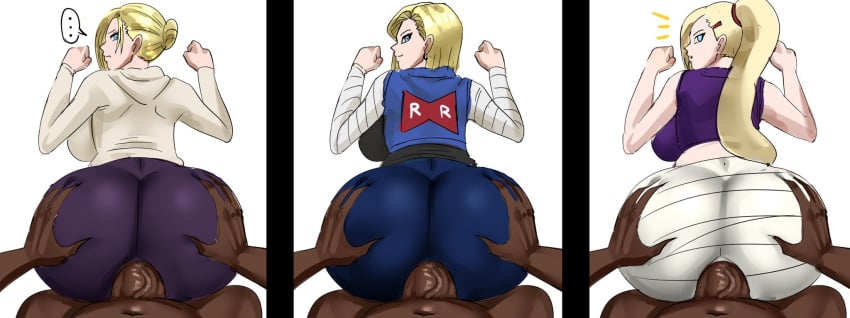 3boys 3girls all_fours anal_penetration android_18 annie_leonhardt ass_focus ass_grab attack_on_titan bent_over big_ass big_breasts blonde_hair blue_eyes bottom_heavy clothed_sex crossover curvy dark-skinned_male different_expressions doggy_style dragon_ball dragon_ball_z female female_focus female_penetrated forced_in_fabric from_behind gtsn17 harem huge_butt human ino_yamanaka interracial interspecies looking_at_viewer looking_back male male/female male_penetrating multiple_girls naruto naruto_shippuden nude_male_clothed_female pawg penetration_through_clothes sex smile smile_at_viewer suprised suprised_look through_clothes voluptuous