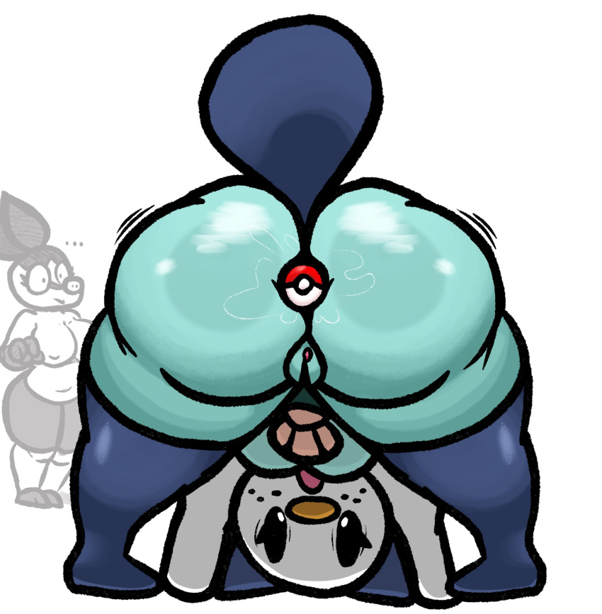 big_ass big_breasts breasts bubble_butt female female_focus female_only female_pokemon huge_ass lewdewott no_humans oshawott pokemon pokemon_(species) tepig thick_thighs wide_hips