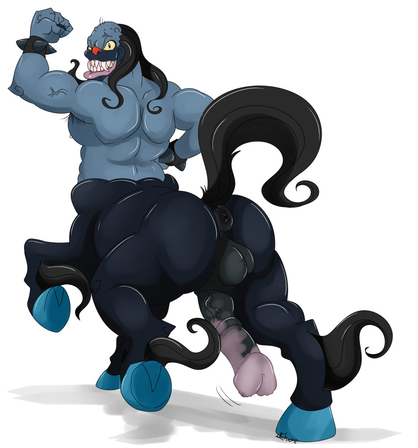 animal_genitalia animal_genitalia_on_humanoid animal_penis anus balls centaur colored disney equine equine_penis equine_taur fangs flexing gay hair hercules_(disney) hi_res hooves horse_anus_on_humanoid horsecock horsecock_on_humanoid long_hair male male_only mammal nelsonnoir nessus penis sharp_teeth solo solo_male taur teeth testicles