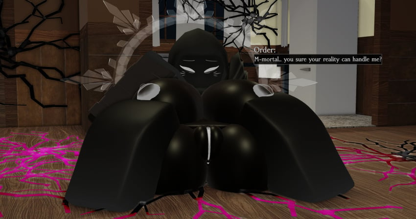 1girls 3d anus background big_breasts big_thighs black_body black_skin dark_body dark_skin english_text female lampshaderr34 laying_on_floor nipples nude nude_female pussy roblox robloxian text white_eyes