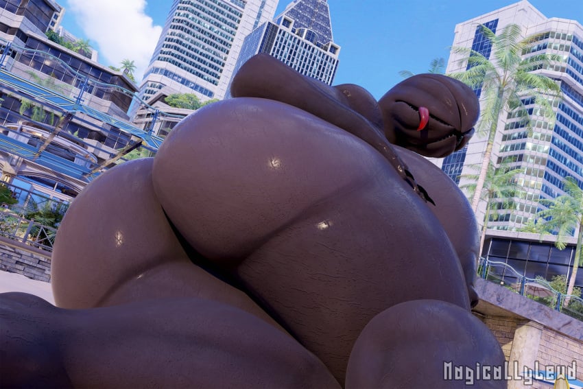 3d 3d_(artwork) ass_focus big_ass big_breasts black_claws cerberus_the_demogorgon claws demogorgon female female_demogorgon_(stranger_things) female_only gabrielarchgod gray_body grey_skin highres huge_ass huge_breasts humanoid monster monster_girl monstrous_humanoid netflix serparus stranger_things thick_thighs wide_hips