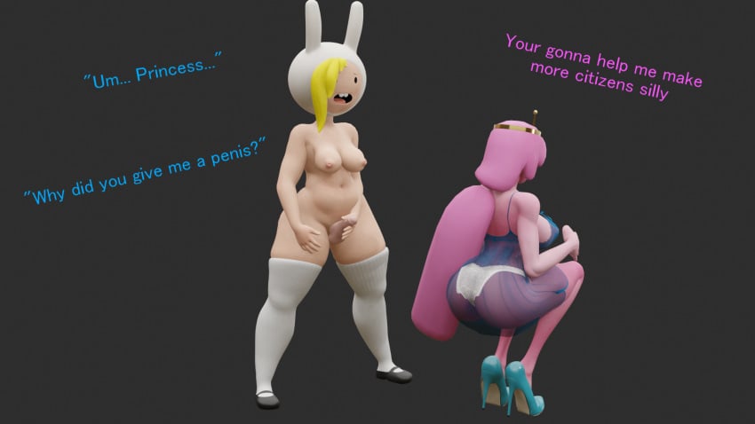 3d adventure_time ass breasts chubby female femdom fionna_and_cake fionna_campbell fionna_the_human_girl futanari heperson high_heels huge_ass huge_breasts kneehighs kneesocks lingerie princess princess_bubblegum thick thick_ass thick_thighs thighhighs thighs