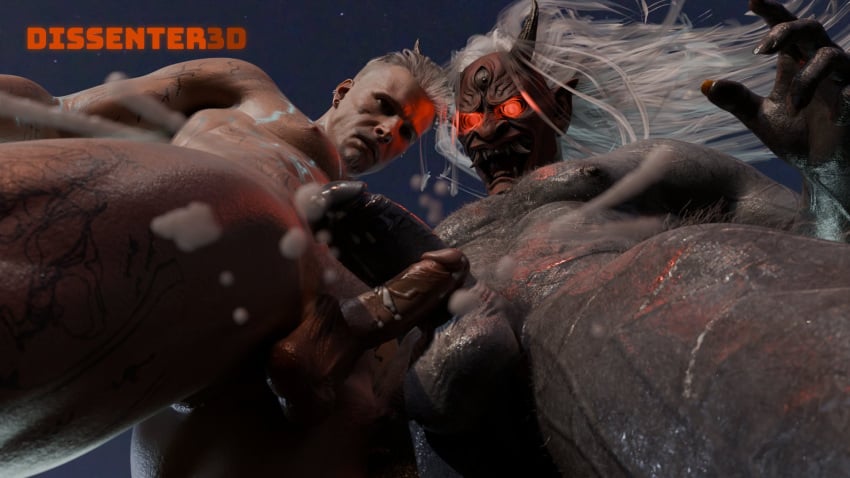 3d 3d_(artwork) abs balls bara beefy big_balls big_muscles big_pecs big_penis cum cum_drip cumshot daddy dead_by_daylight dilf dissenter3d duo ejaculation erection frottage gay grey_body hair human human_on_humanoid humanoid hunk interspecies larger_humanoid larger_male long_hair male male/male male_only manly monster monster_on_male monstrous_humanoid muscular muscular_human muscular_humanoid muscular_male navel nipples nude pecs penis penis_size_difference sex signature simultaneous_orgasms size_difference smaller_human smaller_male standing standing_sex the_oni_(dbd) tough_guy vittorio_toscano white_hair yaoi