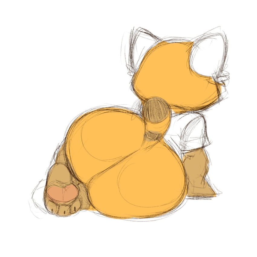 1girls aer0_zer0 aggressive_retsuko aggretsuko ass ass_bigger_than_body ass_bigger_than_head ass_focus butt_focus fat fat_ass fat_booty fat_butt feet female female_focus female_only laying_down paws plump plump_ass plump_butt pose posing red_panda retsuko sanrio unseen_female_face waiting waiting_for_sex