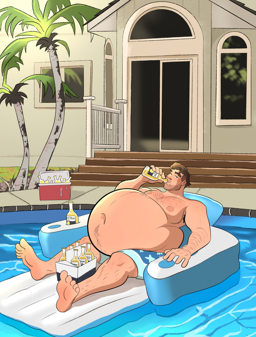 13uckaroo bara beefy beer big_belly daddy daddy_belly fat_belly huge_belly male male_only obese obese_male overweight overweight_male pool round_belly