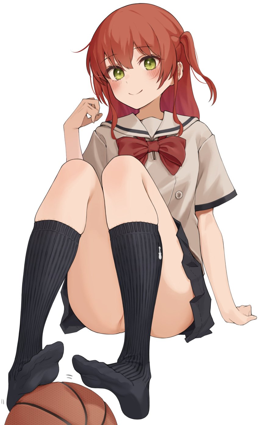 ai_generated bocchi_the_rock! kita_ikuyo legs legs_apart looking_at_viewer looking_pleasured provocative thick_ass thighs