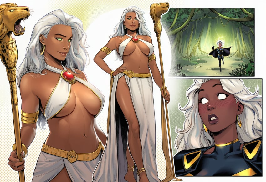 1girls ai_generated big_ass big_breasts big_thighs breasts brown-skinned_female brown_body brown_skin curvaceous curvy curvy_figure dark-skinned_female dark_skin digital_media_(artwork) female hips homo_superior hourglass_figure huge_ass huge_breasts huge_thighs large_ass large_breasts large_thighs legs marvel marvel_comics mature mature_female mutant mutant_(marvel) ororo_munroe phophopho slim_waist storm_(x-men) thick thick_hips thick_legs thick_thighs thighs voluptuous waist wide_hips x-men