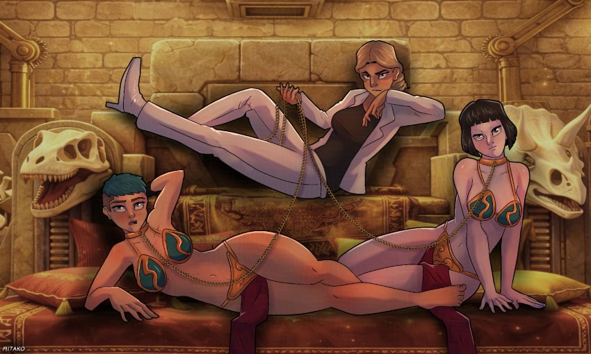 brooklynn_(jurassic_world) jurassic_world jurassic_world_chaos_theory long_hair soyona_santos the_handler