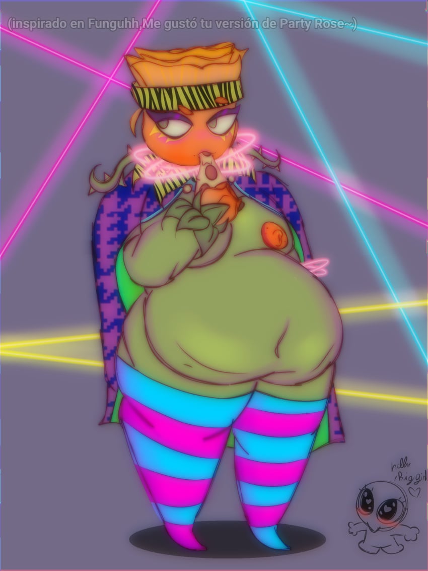 big_belly big_girl chubby_female fat_woman party_rose plant_girl plants_vs_zombies plants_vs_zombies:_garden_warfare pvz rose_(pvz)