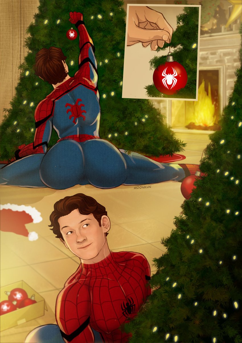 big_ass christmas marcomo marvel_cinematic_universe spider-man tom_holland