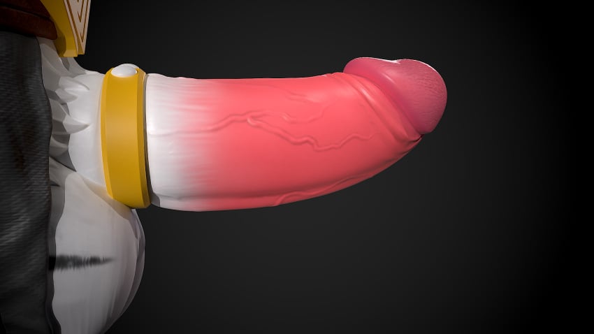 16:9 accessory anthro balls blender_(artwork) close-up cock_ring digital_media_(artwork) epic_games erection felid fortnite fur genital_shot genitals hi_res humanoid_genitalia humanoid_penis jewelry male mammal oscar_(fortnite) pantherine pawmakelove penis penis_accessory penis_jewelry penis_shot side_view solo tiger white_body white_fur widescreen